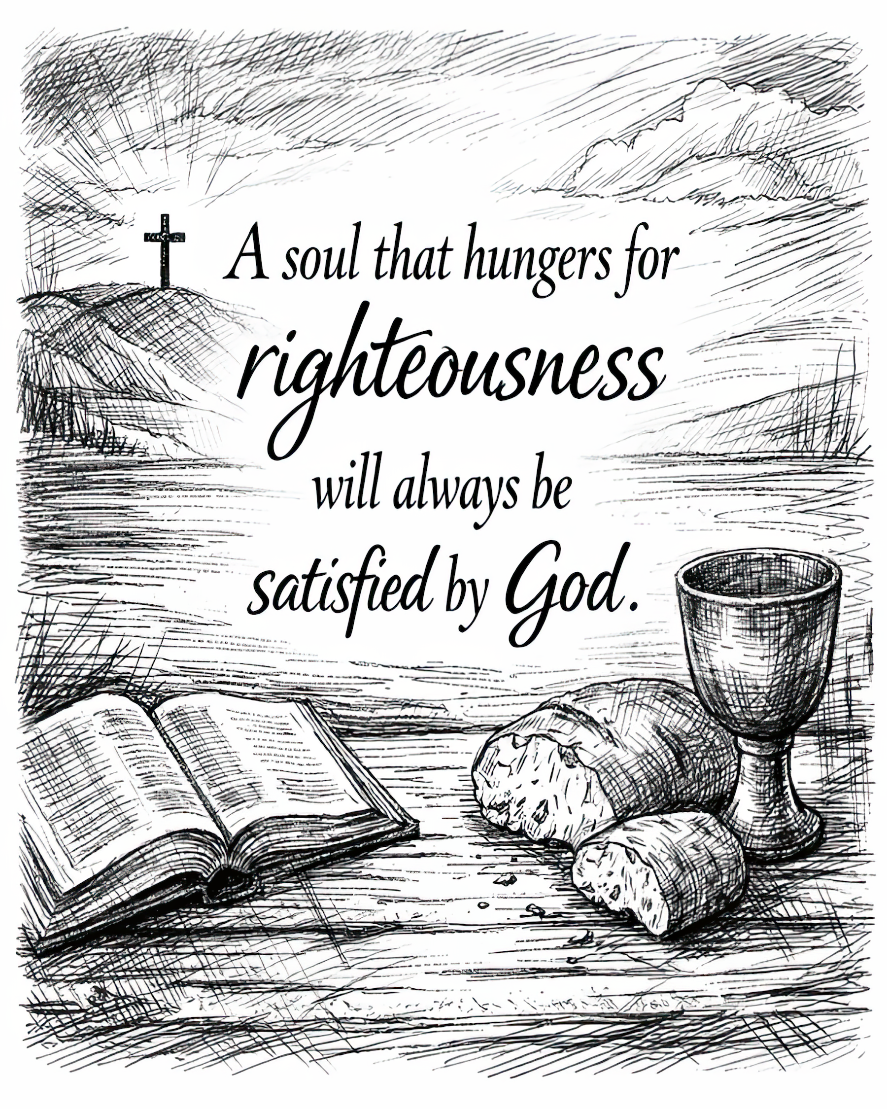 A Soul That Hungers - Christian Wall Art Print