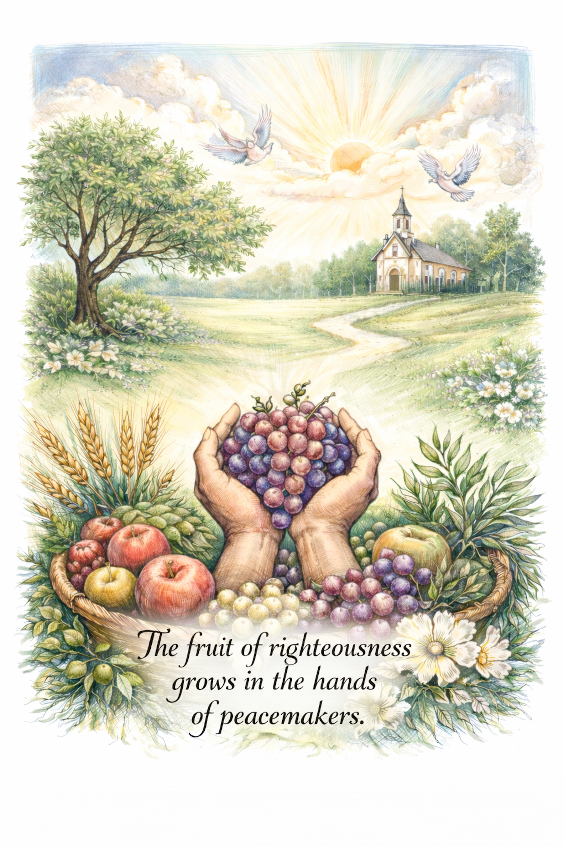 Fruit of Righteousness - Christian Wall Art Print